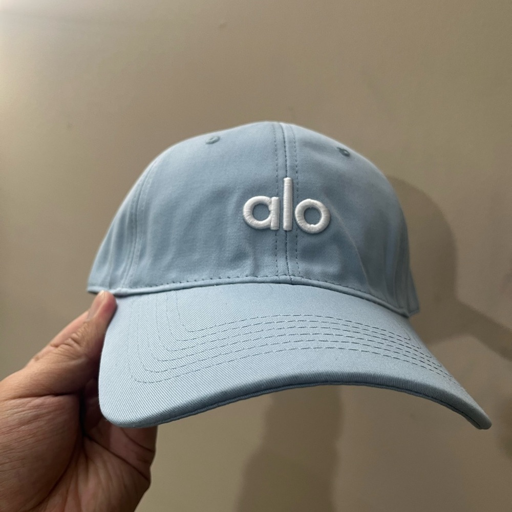 ALO Yoga Light Blue Logo Baseball Cap
